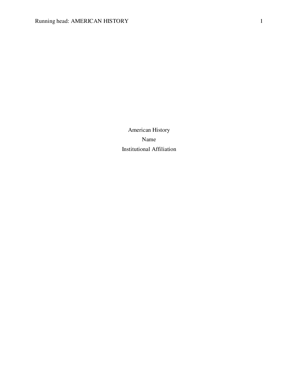 Preview image for American History